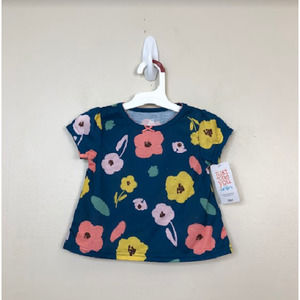 Just One You made by Carter's Toddler Girl's Floral Pajama Top Blue 18M, $13 NWT